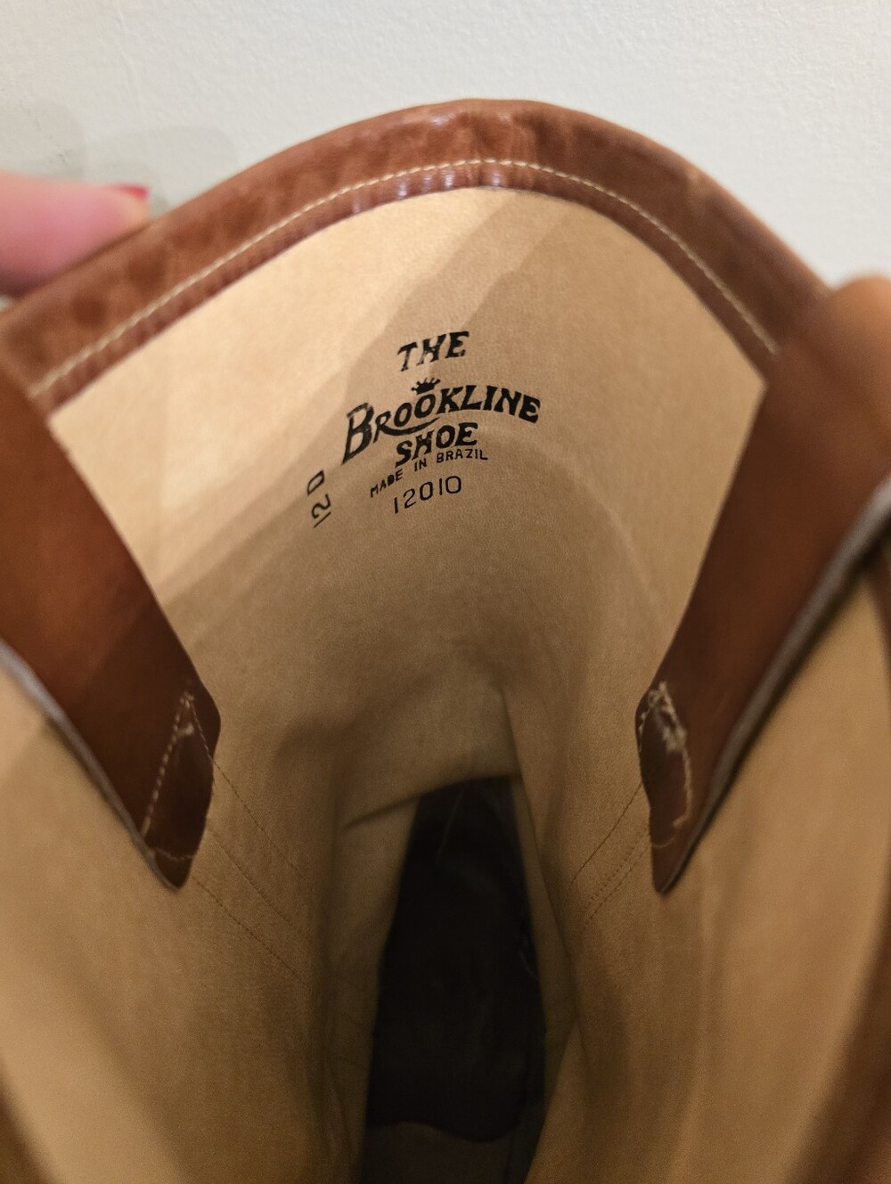 Vintage Brookline Brown Leather "Campus Boot" In Size 12D - Picture 5 of 6